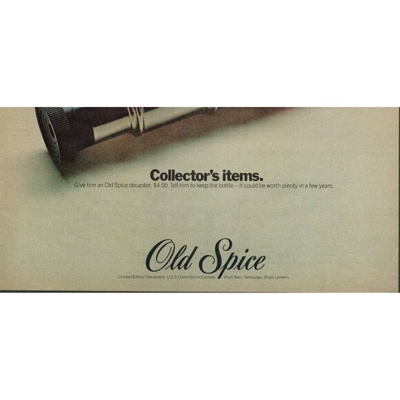 1972 Old Spice Limited Edition Decanters Vintage Print Ad (L1) - Picture 3 of 3
